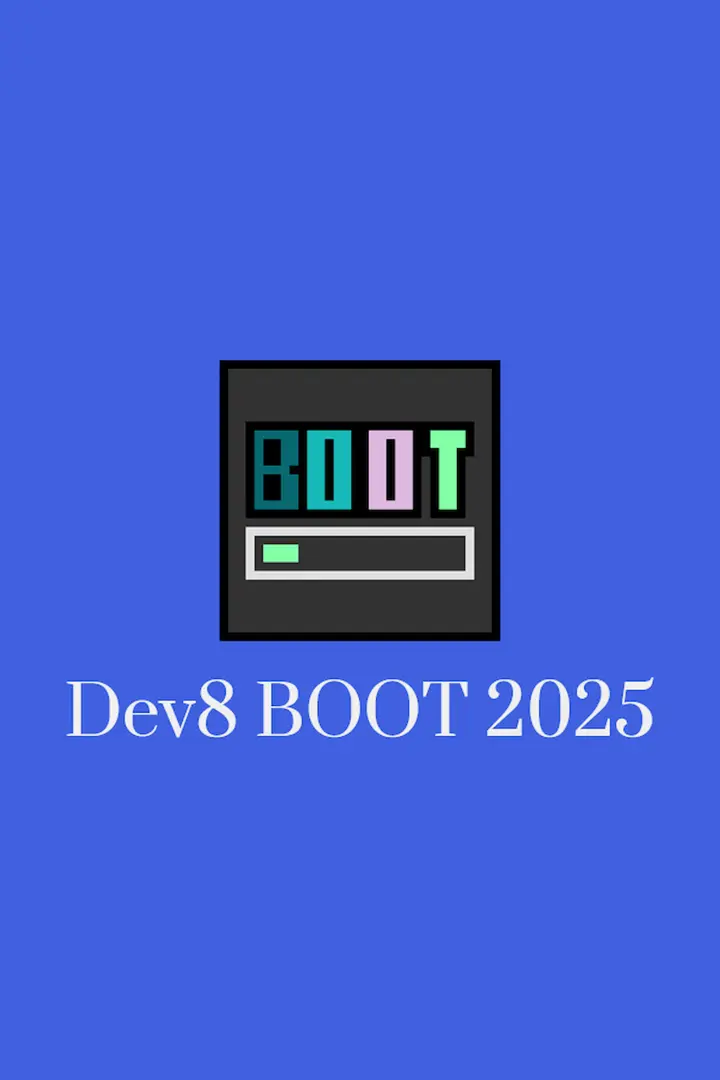 Dev8 Boot 2025 Website Poster